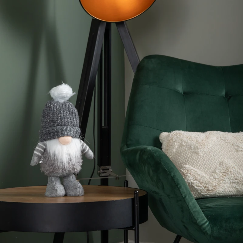 Image of 30cm Grey Gonk with Bobbly Hat Christmas Decoration