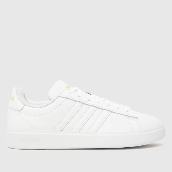 Image of adidas grand court 2.0 trainers in white
