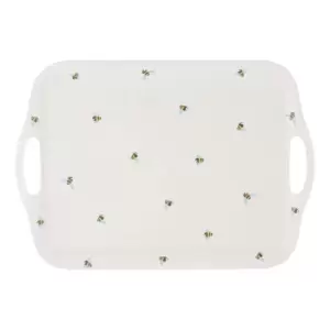 Image of Price & Kensington Sweet Bee Bamboo Tray Medium, White