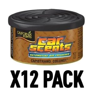 Image of Capistrano Coconut (Pack Of 12) California Car Scents