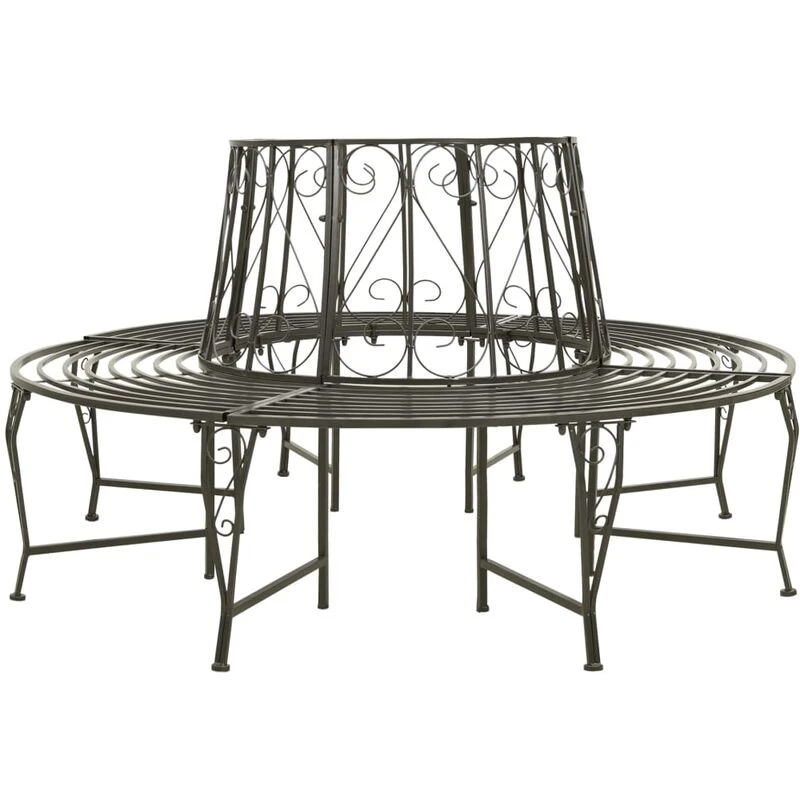 Image of VIDAXL Garden Tree Bench 160cm Steel Vidaxl 8720286109526