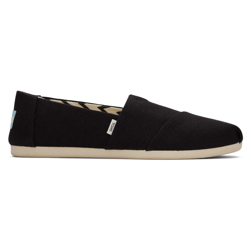 Image of TOMS Womens recycled cotton espadrilles Toms Alpargata Noir Female 37,5