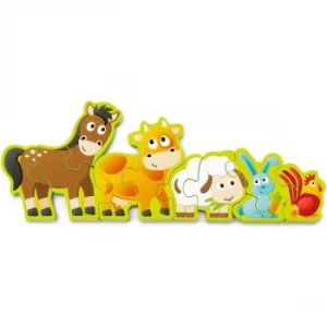 Image of Hape Numbers & Farm Animals Puzzle