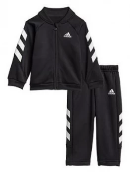 Image of Boys, adidas Unisex Infant I Mm XFG Tracksuit - Black/White, Size 3-4 Years