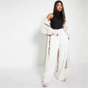 Image of I Saw It First Reclaim Sustainable Staples Wide Leg Joggers - White