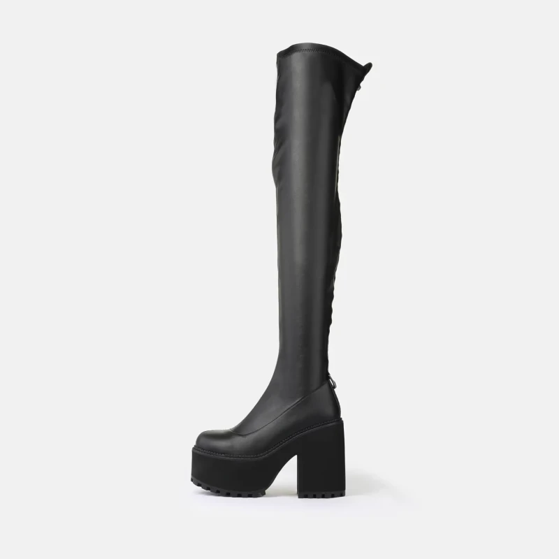 Image of Buffalo Over-the-knee boots For Her Buffalo Killah Noir Female 41
