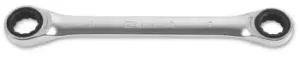 Image of Beta Tools 195 8X10 Double End Flat Bi-hex Ratchet Ring Wrench 8x10mm 001950010