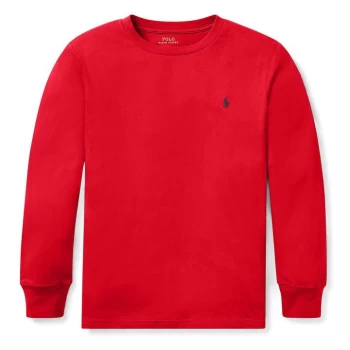 Image of Polo Ralph Lauren Junior Boys Long Sleeve T Shirt - RL Red