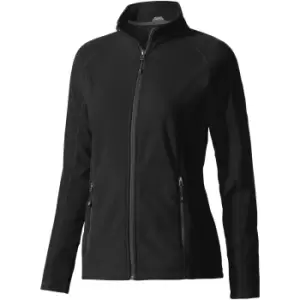 Image of Elevate Womens/Ladies Rixford Full Zip Polyfleece (M) (Solid Black)