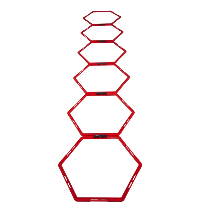 Image of Pure2Improve Hexagon Agility Grid Red unisex One Size