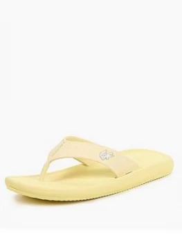 Image of Lacoste Croco Sandal 120 Flip Flop - Pale Pale