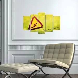 Image of 5MX-101 Multicolor Decorative MDF Painting (5 Pieces)