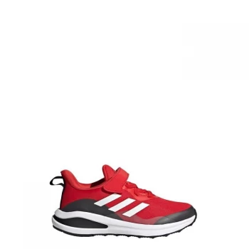 Image of adidas FortaRun Elastic Lace Top Strap Running Shoes Kids - Vivid Red / Cloud White / Core