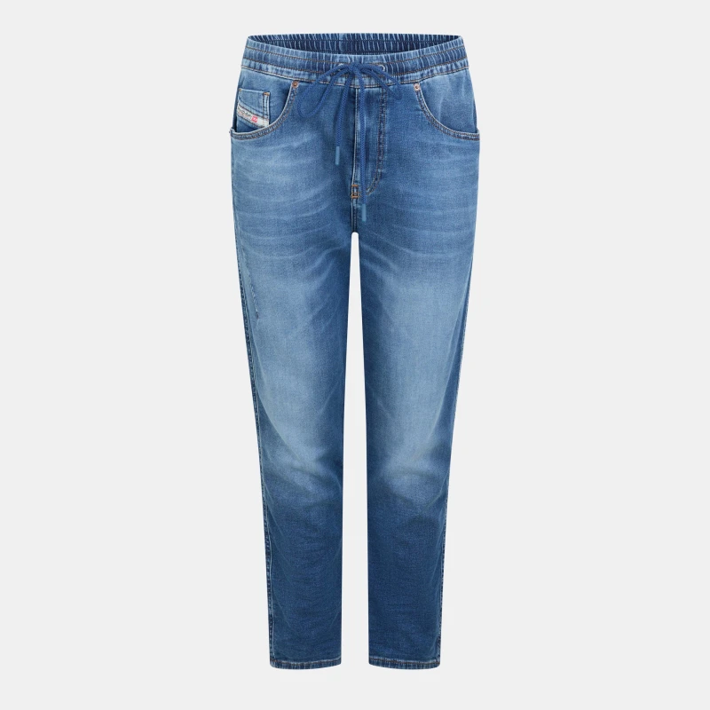 Image of Diesel Womens Wide Leg Jeans Blue Denim female 23 L32