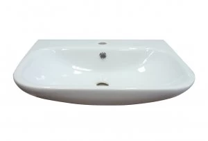 Image of Wickes Bellante Ceramic Semi Recessed Basin - 560mm