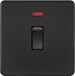 Image of KnightsBridge 45A 1G DP switch with neon - matt black
