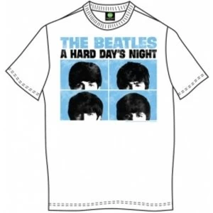 Image of The Beatles HDN Pastel White Mens T Shirt: X Large