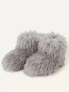 Image of Accessorize Yetti Boot, Grey Size M Women