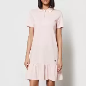 Image of Paul Smith Logo-Detailed Cotton-Pique Mini Dress - M