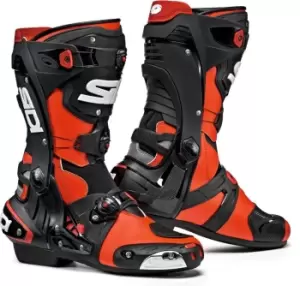 Image of Sidi Rex Motorcycle Boots Black Red