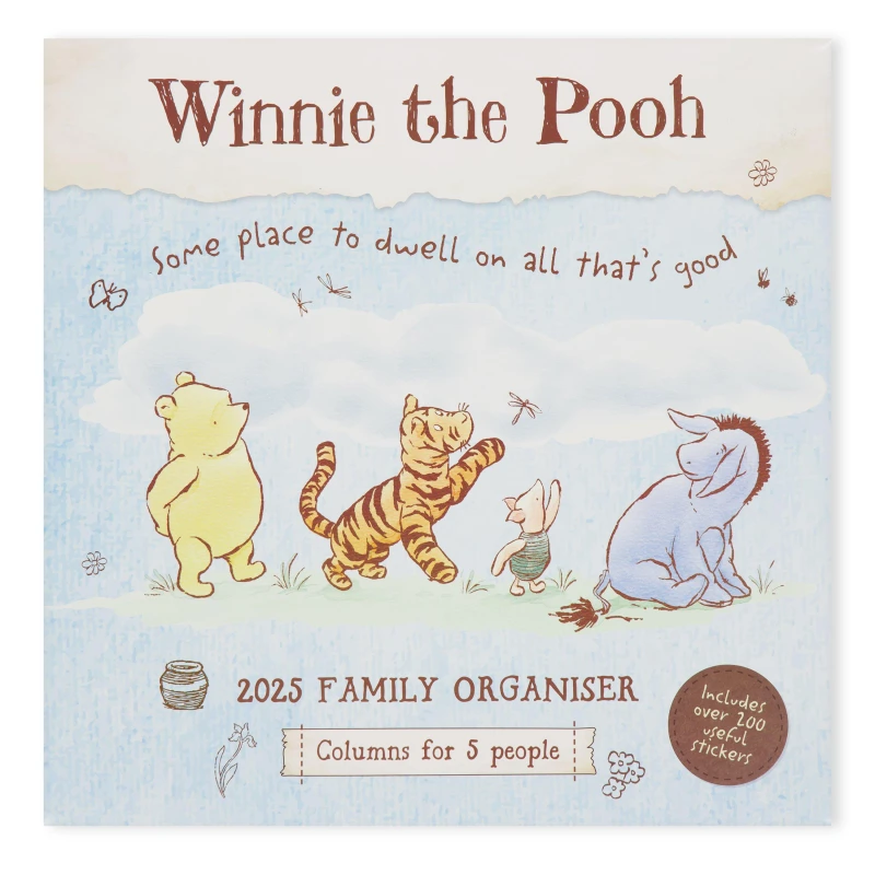 Image of Winnie The Pooh Winnie The Pooh 2025 Family Organiser - Multi Multi One Size