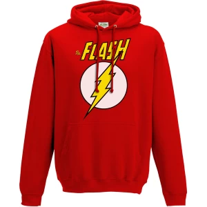 Image of The Flash - Logo And Symbol Mens X-Large Hooded Sweatshirt - Red