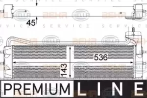 Image of x1 Behr Heat Exchanger 8MO376756-711 Genuine replacement part for Car Made in DE