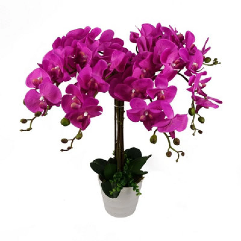Image of Leaf 85Cm Artificial Deluxe Xl Orchid - Dark Pink