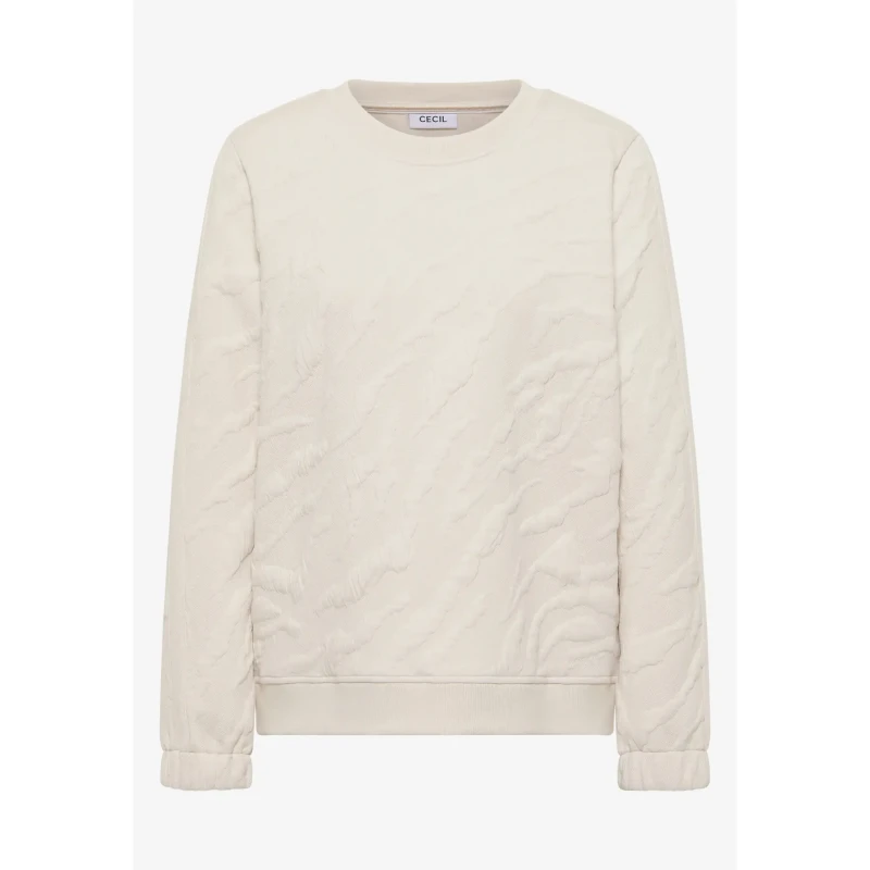 Image of cecil Sweatshirt woman Cecil Zevra AOP Beige Female L
