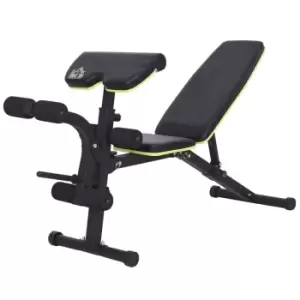 Image of Homcom Multi-functional Sit-up Dumbbell Bench Adjustable Seat And Back Angle