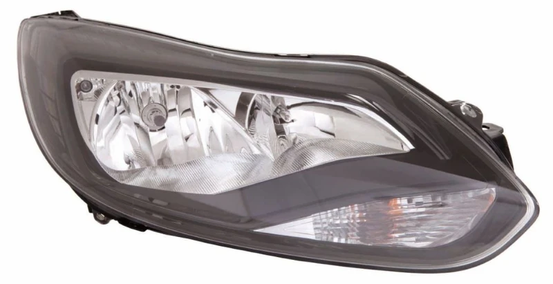 Image of ABAKUS 431-11A4RMLDEM2 Headlights Right H7/H1 Black Crystal clear PX26d, P14.5s FORD: FOCUS 3, FOCUS 3 Turnier Headlight (259)