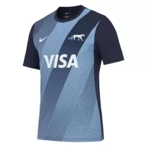 Image of Nike Argentina Pre Match Rugby Training Jersey - Blue