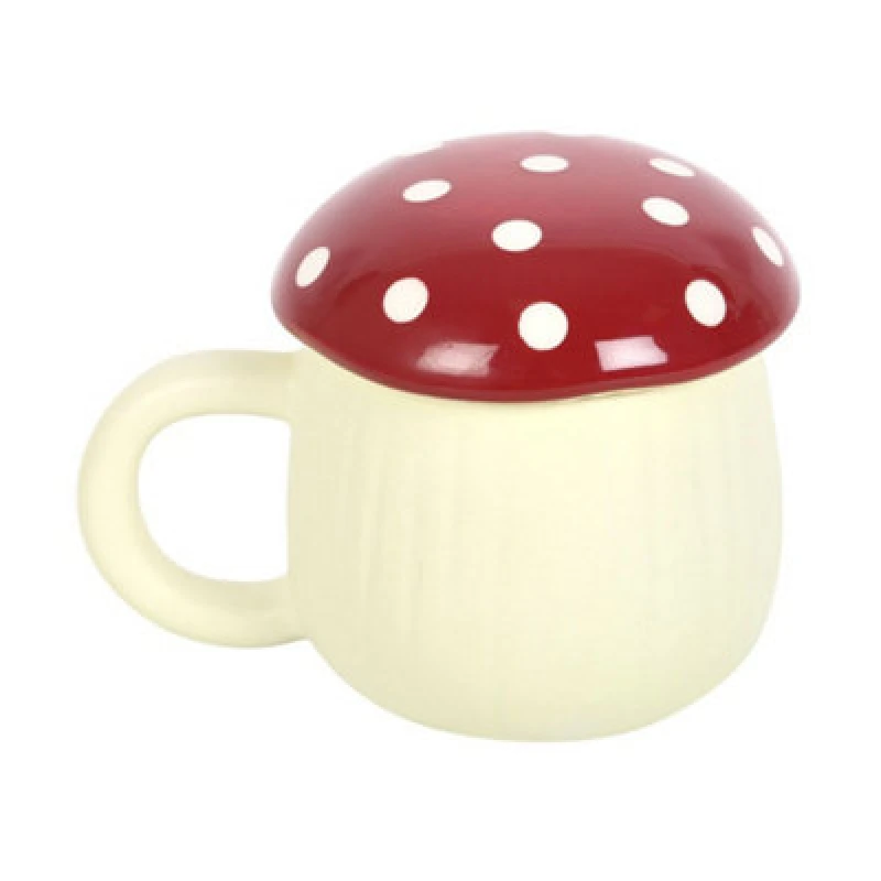 Image of Something Different Something Different Mushroom Mug in Cream Cream One Size Unisex 5063425343430