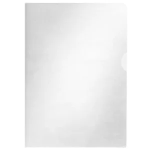 Image of Centra Clear Plastic Wallet Cut Flush Folder A4 2 Openings 65 Micr...