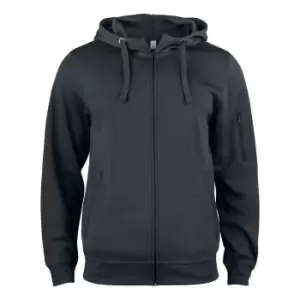 Image of Clique Mens Basic Active Full Zip Hoodie (L) (Black)