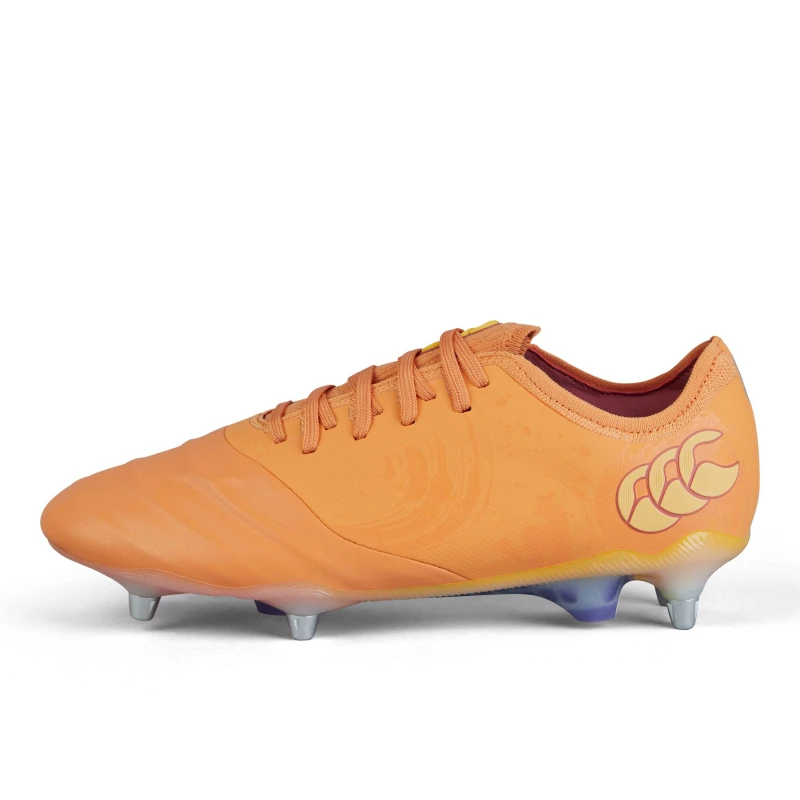 Image of Canterbury Phoenix Genesis Elite Soft Ground Rugby Boots - Orange Orange 7