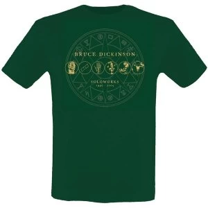 Image of Bruce Dickinson - Bruce Dickinson Soloworks Unisex Small T-Shirt - Green