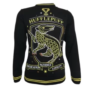 Image of Harry Potter Hufflepuff Badger Crest Unisex Christmas Jumper Medium