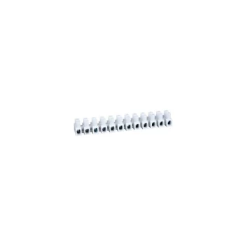 Image of Schneider Electric - 3000420 12-Way Terminal Strips White 5A (pack of 10)
