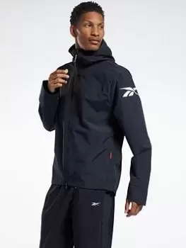 Image of Reebok Outerwear Shell Performance Jacket, Black, Size S, Men