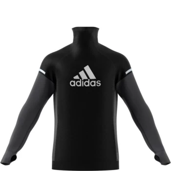 Image of adidas Block Long Sleeve T Shirt Mens - Black/Grey