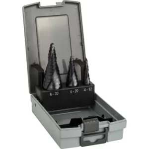 Image of Bosch 3 Piece HSS-AlTiN Step Drill Bit Set