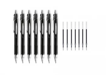 Image of Uniball Jetstream SXN210 Black Pen and Refill PK7