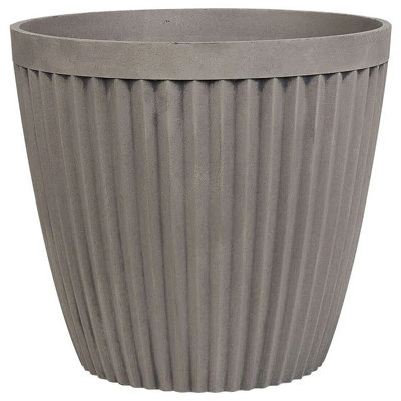 Image of Beliani Plant Pot Poka 44cm Taupe