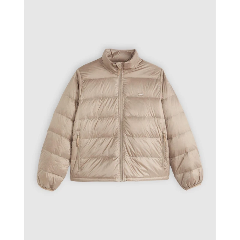 Image of Levis Womens Polly Packable Water-Resistant Softshell Jacket Taupe Gray female 8 (XS)