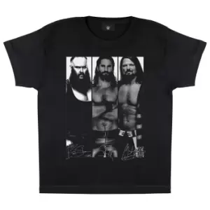 Image of WWE Boys Superstars Braun Strowman T-Shirt (7-8 Years) (Black)