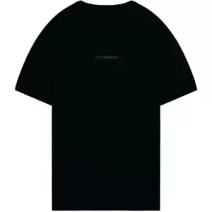 Image of CP COMPANY Front Logo T Shirt - Black