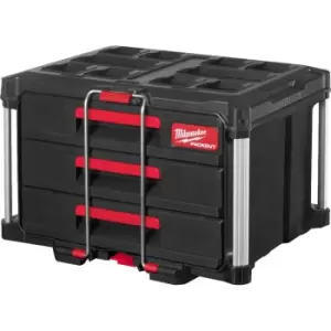Image of Milwaukee Packout 3 Drawer Tool Box 560mm 410mm 360mm
