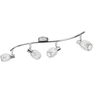 Image of Philips Deltoid 4x G9 Ceiling Spotlight Bar Chrome - 915005221101