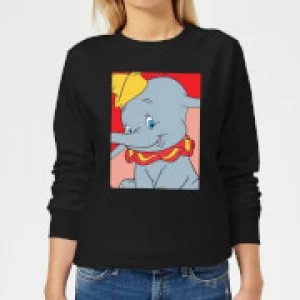 Image of Dumbo Portrait Womens Sweatshirt - Black